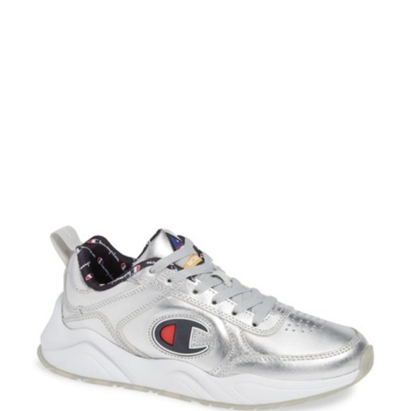 silver champion sneakers
